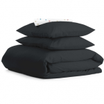 Adult euro bedding set RANFORS BLACK COLOR BLOTS - image-0